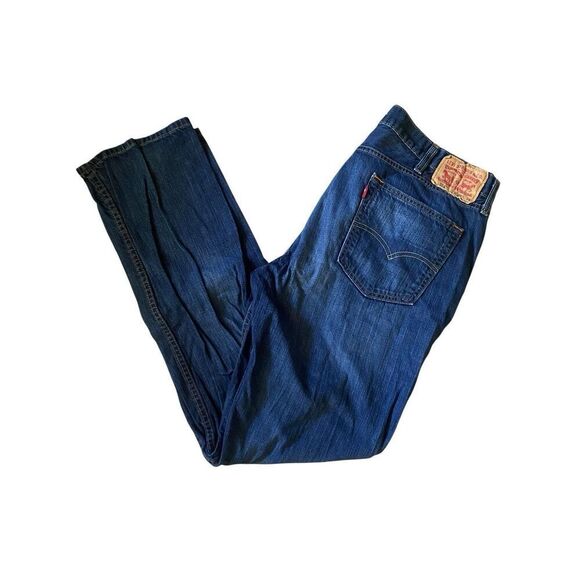 Levi’s 514 Men’s Straight Fit Jeans Blue Denim Size 38x34 Classic Style - Picture 4 of 6